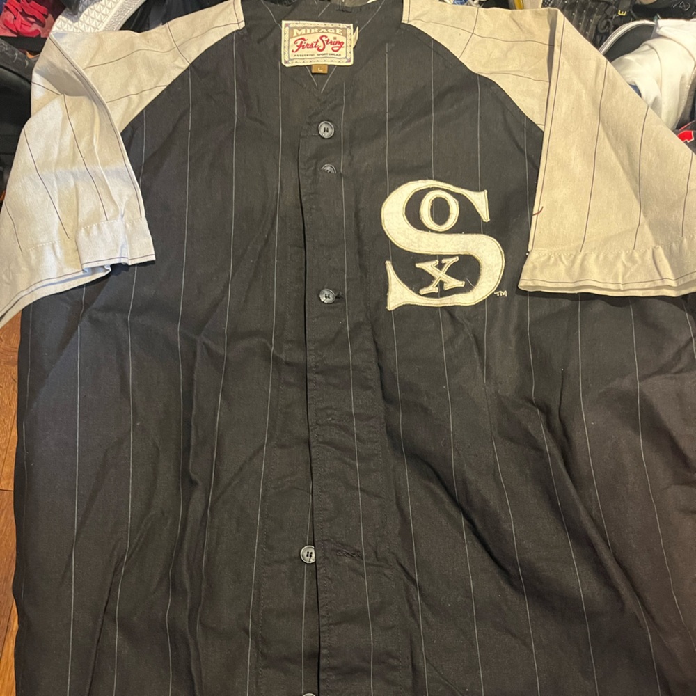Chicago White Socks Button Up Vintage Jersey Size Large
